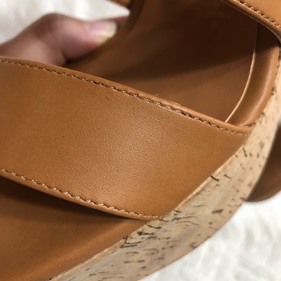 Patron by Perugia Natural Platform Cognac Sandal - Picture 7 of 8